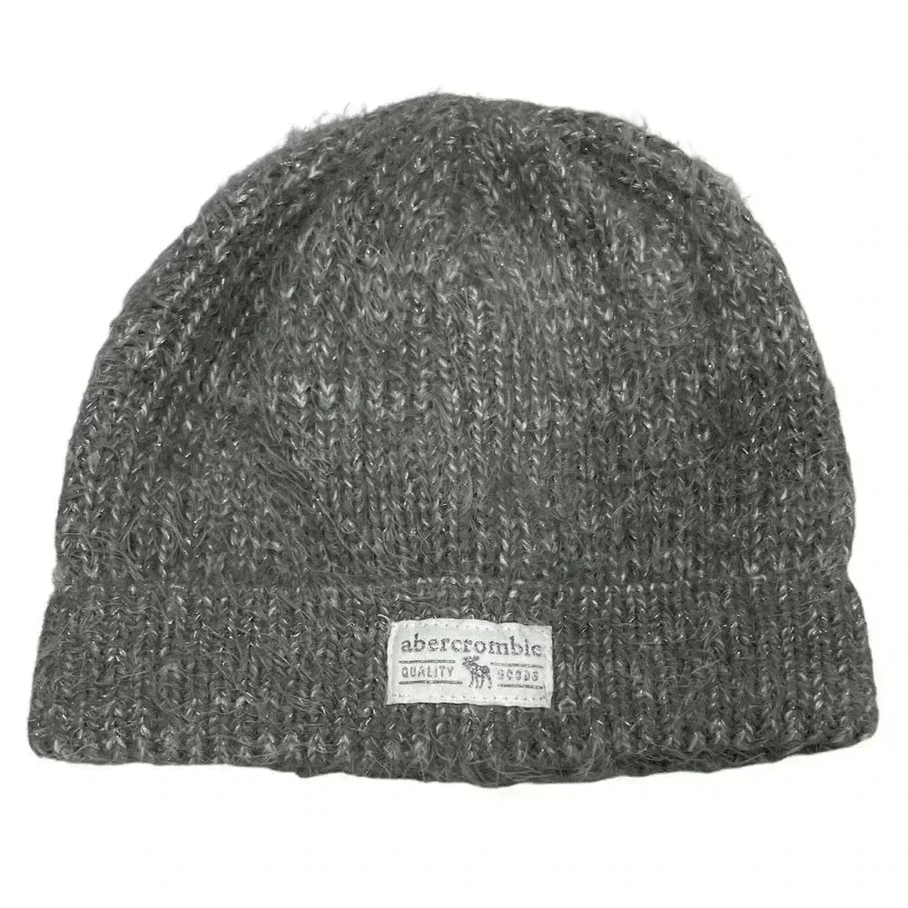 Abercrombie Kids Grey with Metallic Gold Beanie